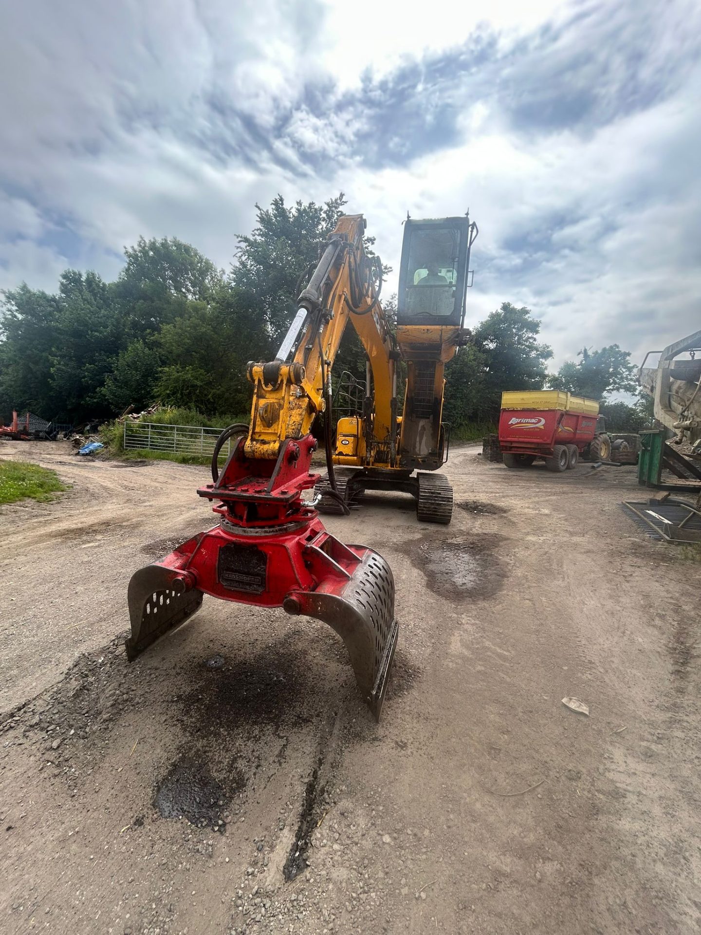 2019 JCB JS145HR MATERIAL HANDLER EXCAVATOR HIGH RISE CAB ROTATING SELECTA SELECTOR GRAB GRAPPLE - Image 21