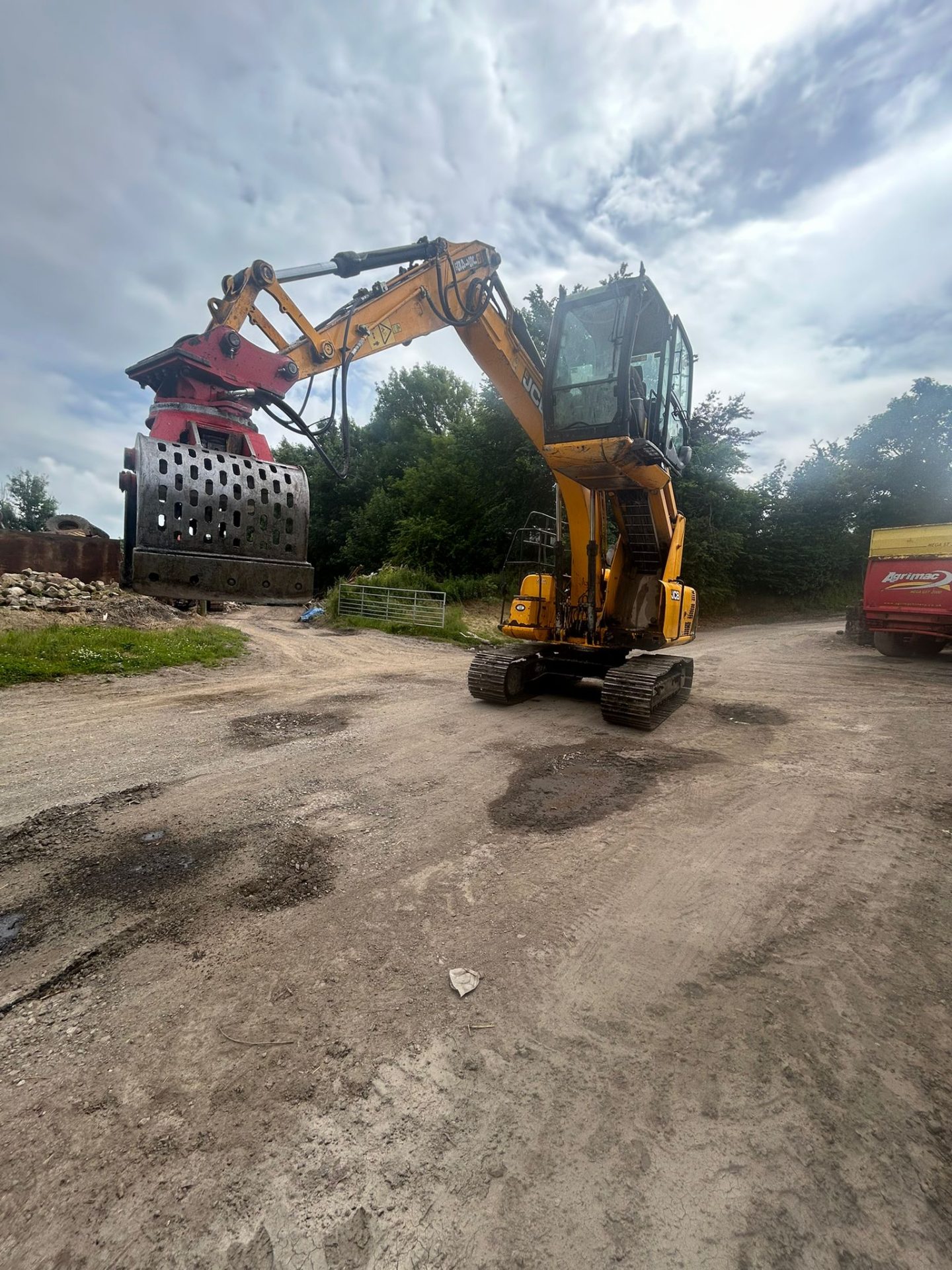 2019 JCB JS145HR MATERIAL HANDLER EXCAVATOR HIGH RISE CAB ROTATING SELECTA SELECTOR GRAB GRAPPLE - Image 22