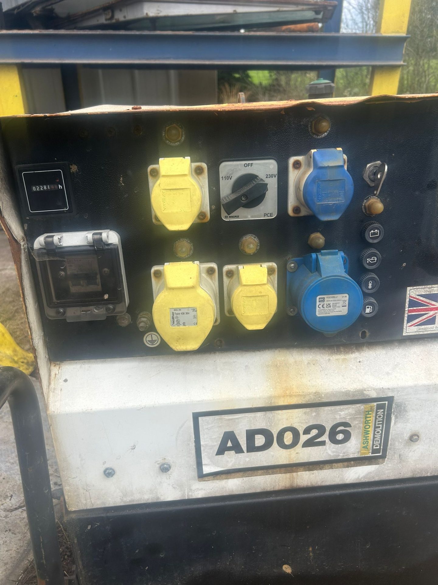 STEPHILL SSD6000S DIESEL GENERATOR 110V / 230V ELECTRIC START SITE GENERATOR SPARES OR REPAIRS - Image 2