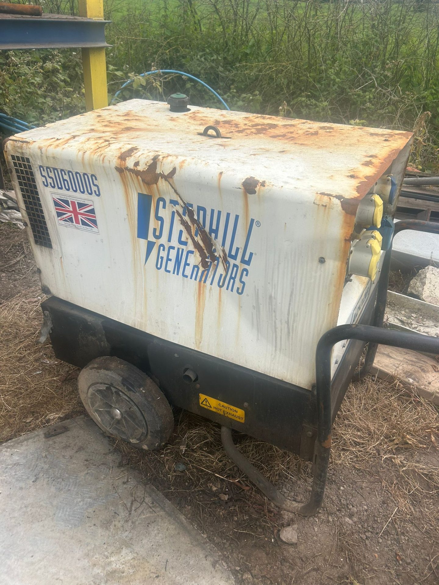 STEPHILL SSD6000S DIESEL GENERATOR 110V / 230V ELECTRIC START SITE GENERATOR SPARES OR REPAIRS