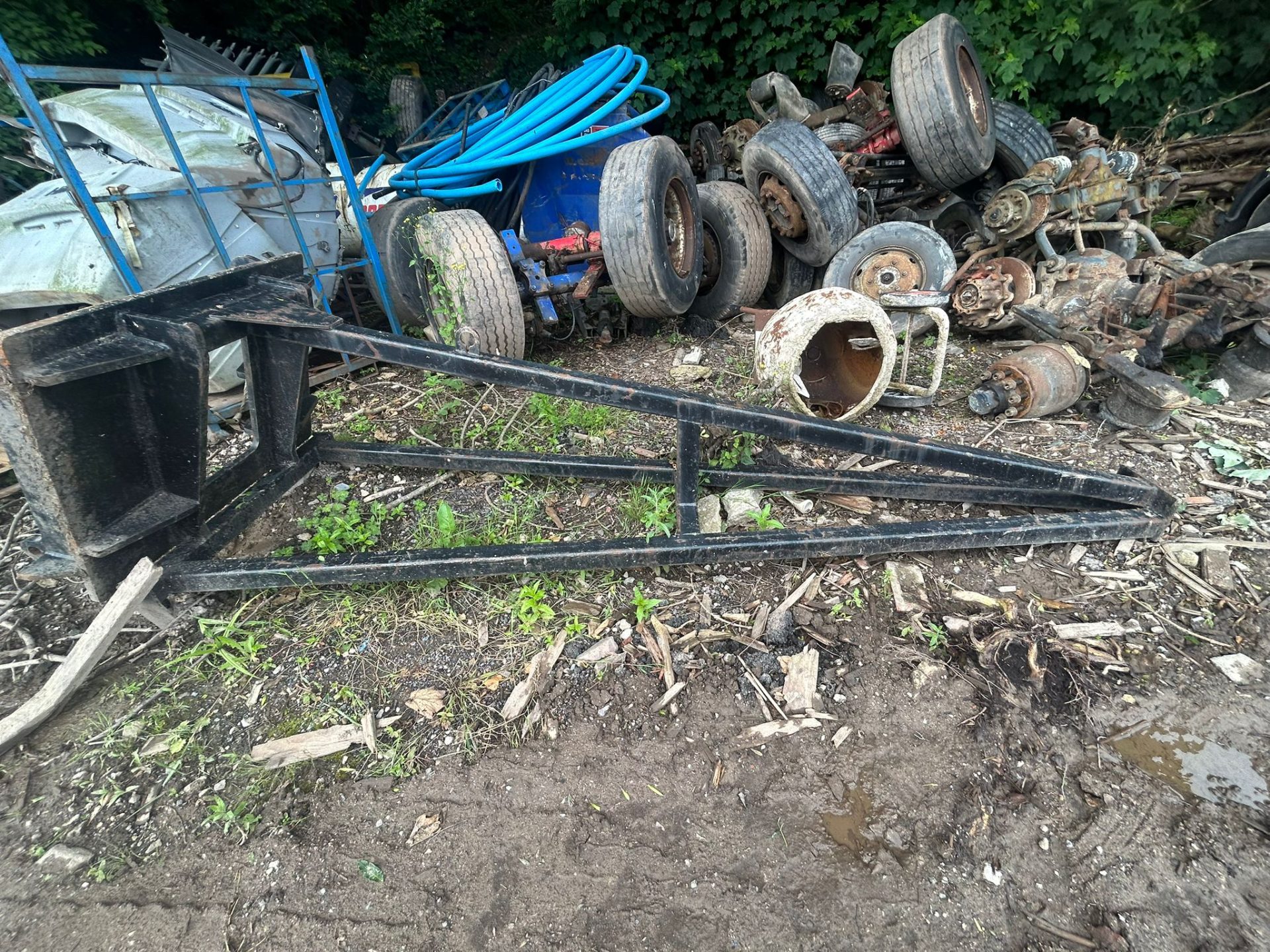 HEAVY DUTY EXTENSION CRANE JIB TELEHANDLER LIFTING JIB JCB Q-FIT BRACKETS - Image 2