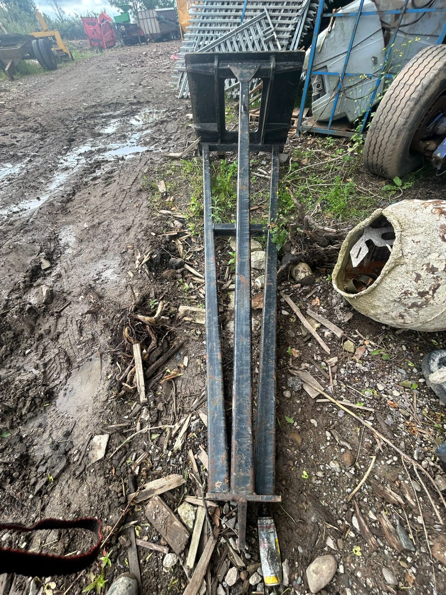 HEAVY DUTY EXTENSION CRANE JIB TELEHANDLER LIFTING JIB JCB Q-FIT BRACKETS - Image 4