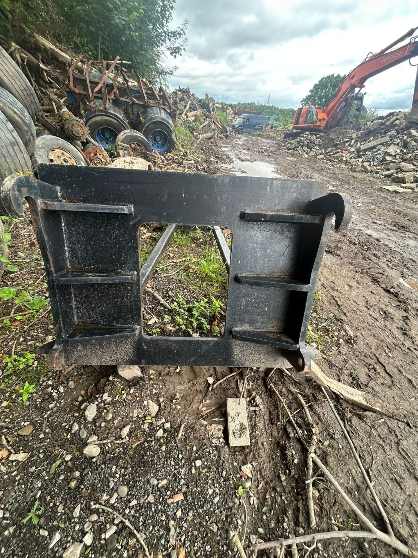 HEAVY DUTY EXTENSION CRANE JIB TELEHANDLER LIFTING JIB JCB Q-FIT BRACKETS