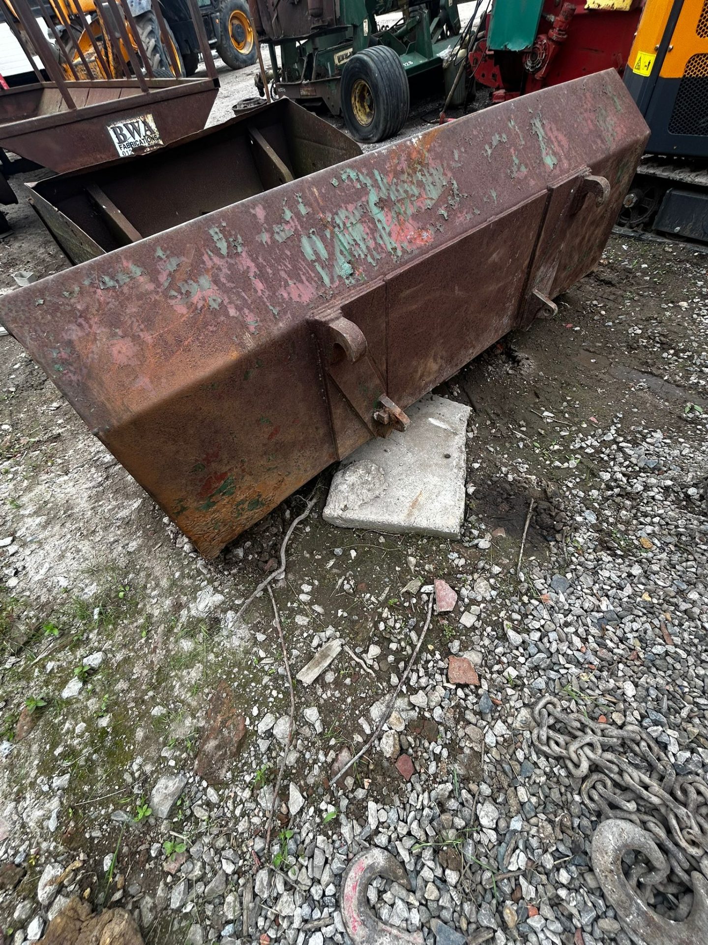 198 CM DITCHING GRADING BUCKET LOADER TELEHANDLER TRACTOR FARM MUCK STONE BUCKET - Image 7