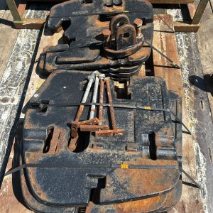 NEW HOLLAND TRACTOR FRONT WEIGHTS 45KG X15 14 GOOD 1 CRACKED