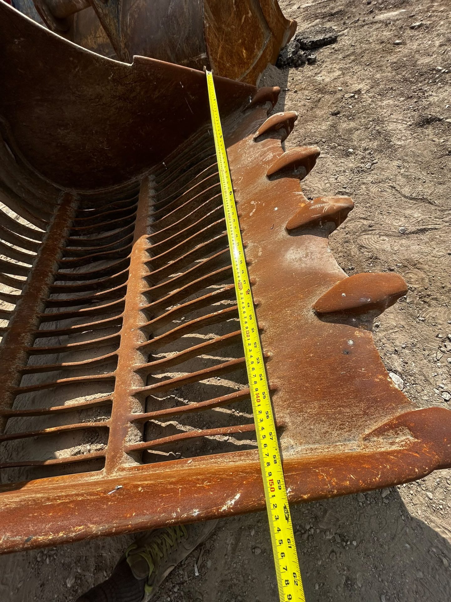 5FT RIDDLE SKELETON BUCKET 80MM PINS JCB HITACHI DOOSAN HYUNDAI DIGGER EXCAVATOR - Image 8
