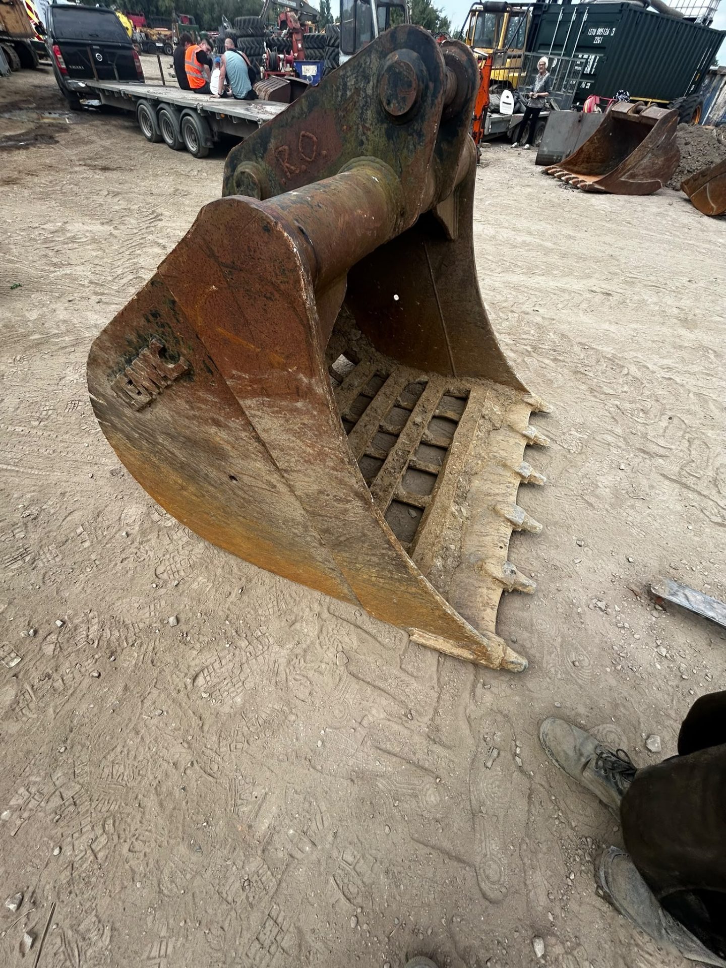 5 FOOT RIDDLE SKELETON BUCKET 80MM PINS 148CM DIGGER EXCAVATOR - Image 8