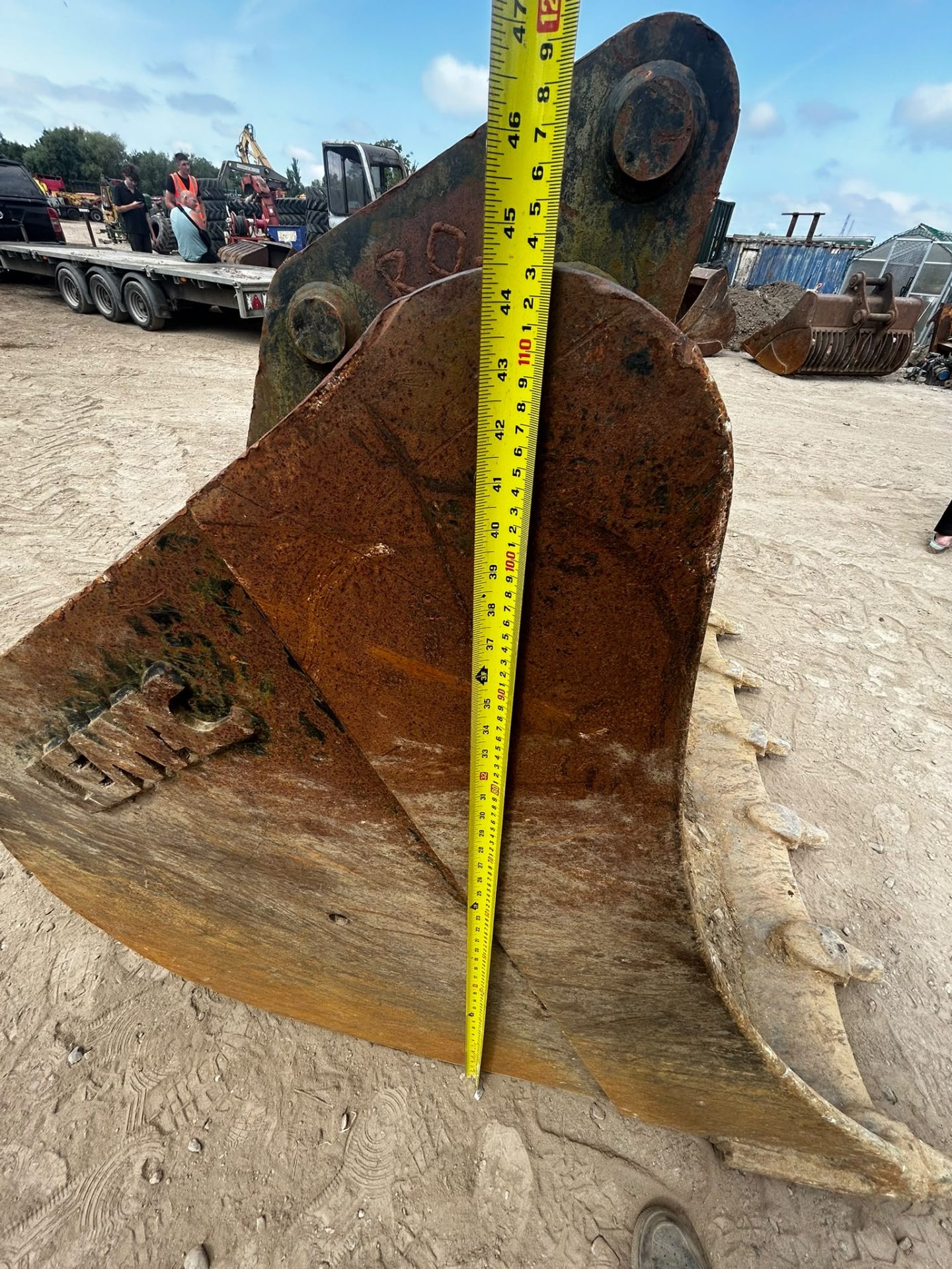 5 FOOT RIDDLE SKELETON BUCKET 80MM PINS 148CM DIGGER EXCAVATOR - Image 4