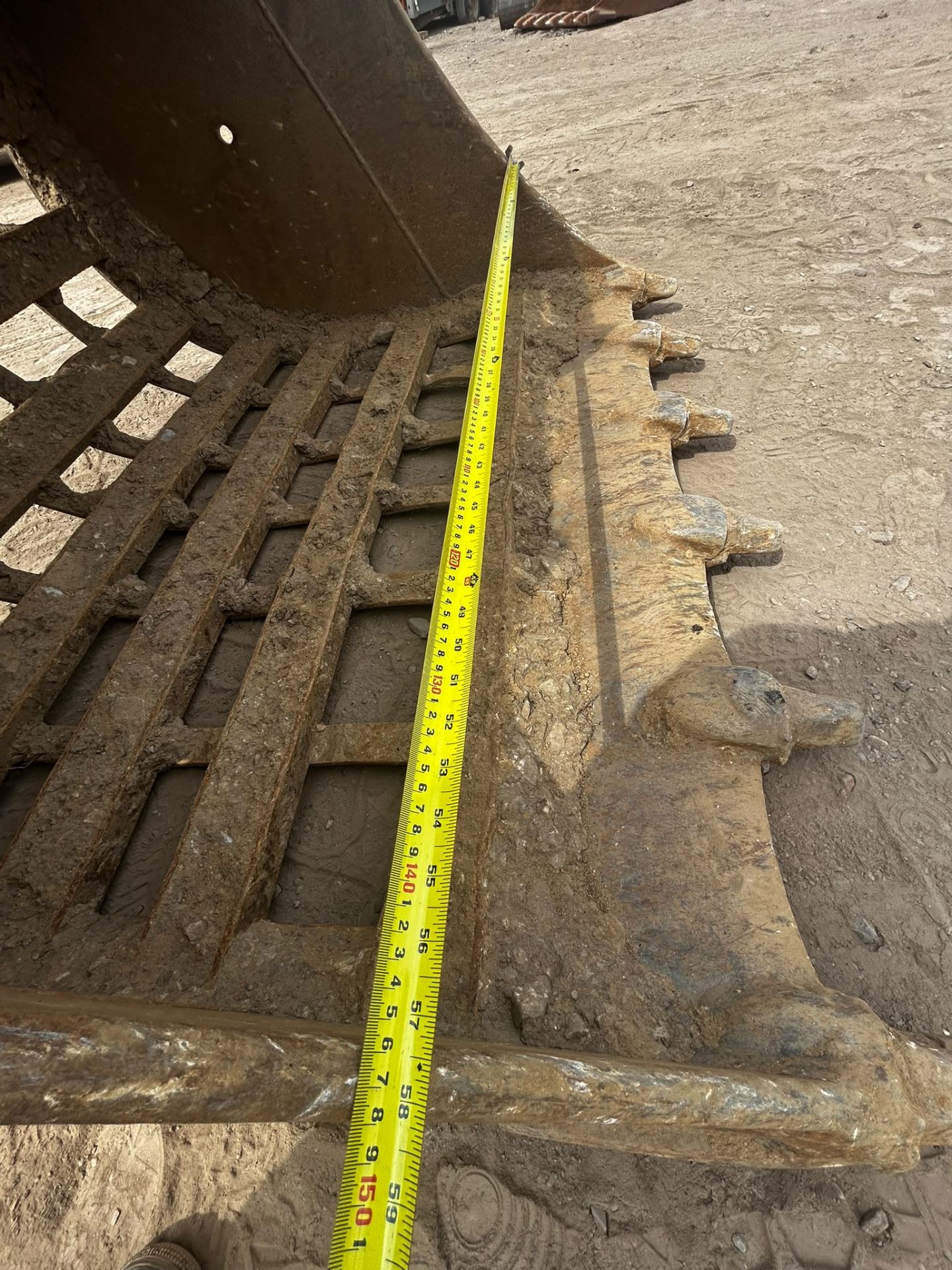 5 FOOT RIDDLE SKELETON BUCKET 80MM PINS 148CM DIGGER EXCAVATOR - Image 6
