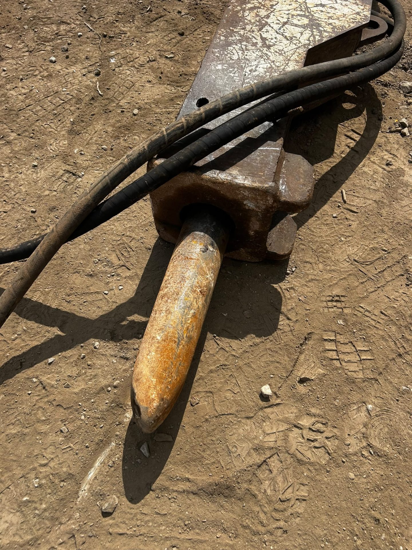 HYDRAULIC BREAKER PECKER 80MM PINS EXCAVATOR DIGGER FULLY WORKING - Image 3