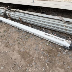 RHINO 3M ALUMINIUM PIPE TUBE LOCKABLE VAN ROOF PIPE CARRIER