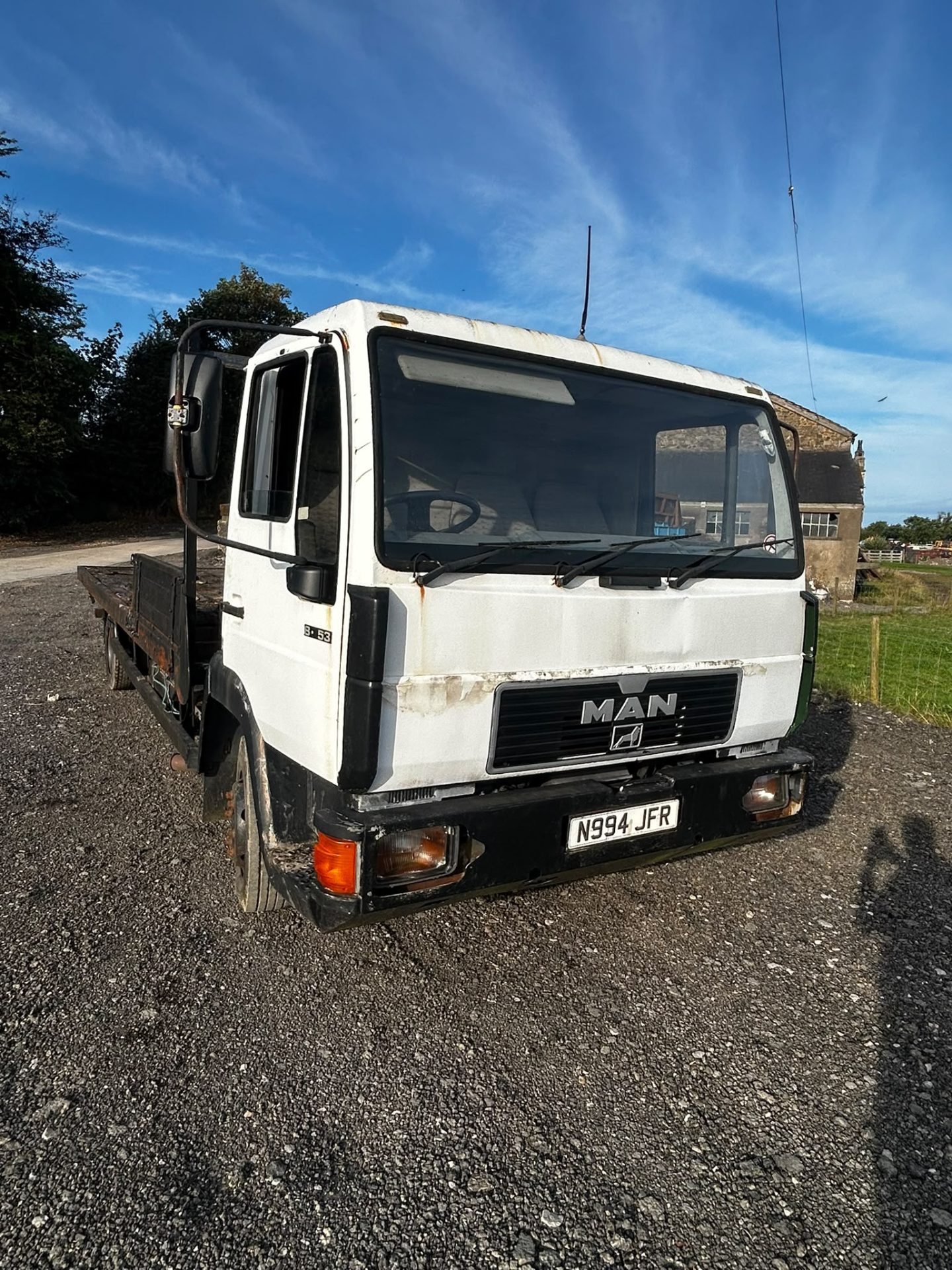 MAN 8.153 20FT FLATBED DROPSIDE LORRY TRUCK WAGON - Image 4