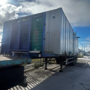 2004 DENNISON 13.6M FLAT TRAILER POST AND SOCKET TWIST LOCKS PSK