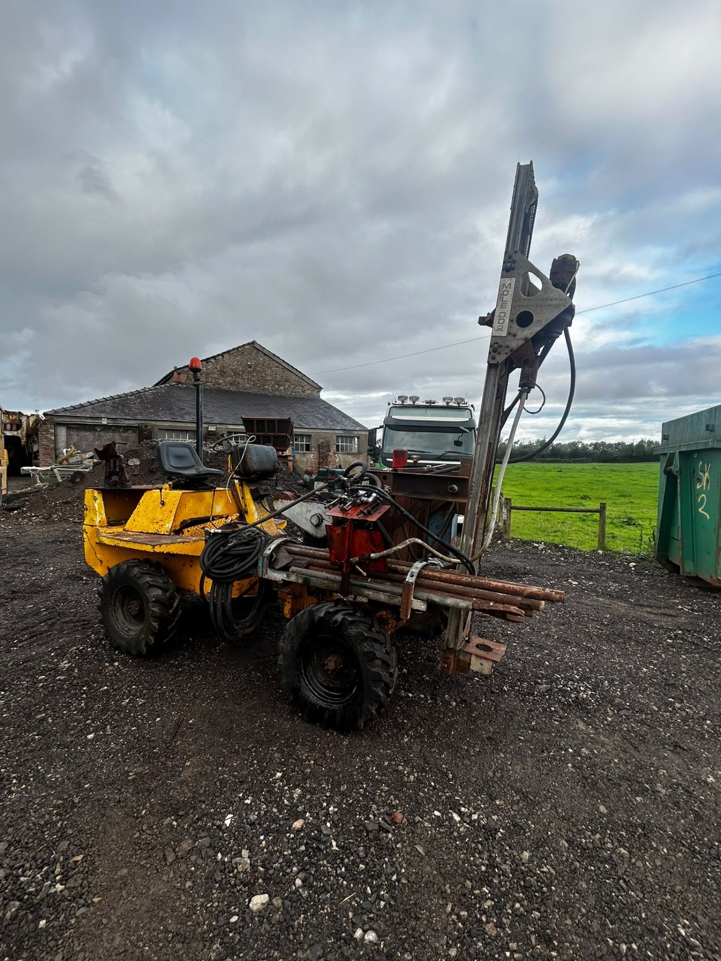 BENFORD 4 WHEEL DRIVE DUMPER MOLE DD2 PIPE DRILLING WATER PIPE BORING DRAIN RIG