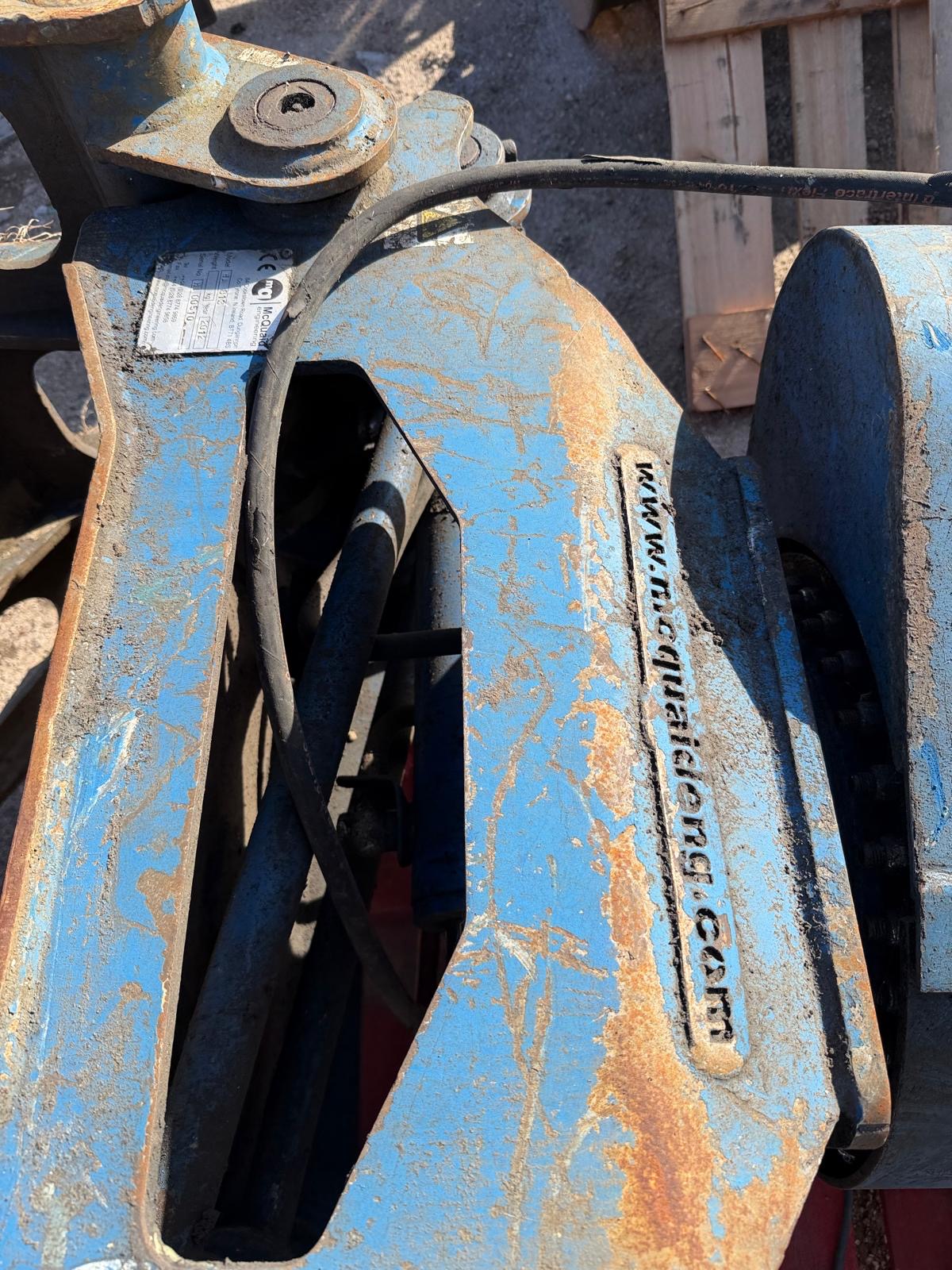 SELECTOR GRAB GRAPPLE 65MM PINS JCB DOOSAN HITACHI HYUNDAI 800MM - Image 8