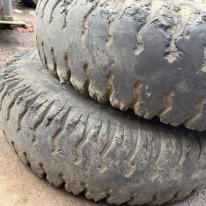 2 X 12-10 FORKLIFT WHEELS AND TYRES 10 STUD INDUSTRIAL FORKLIFT PAIR